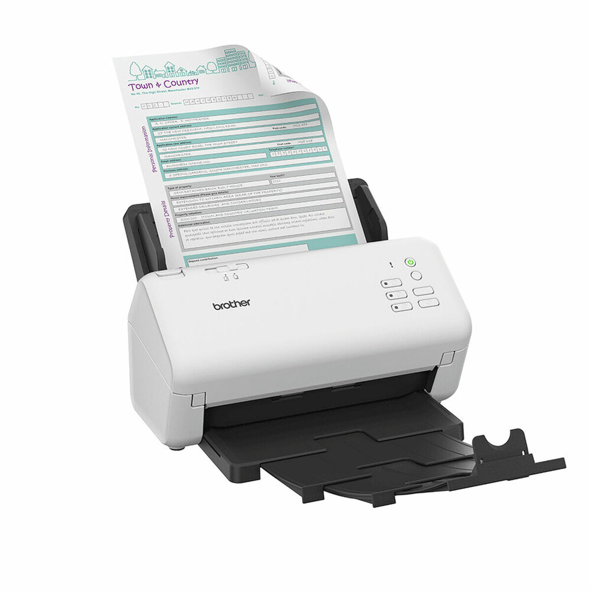 Skanner Brother ADS4300NRE1 40 ppm - 2