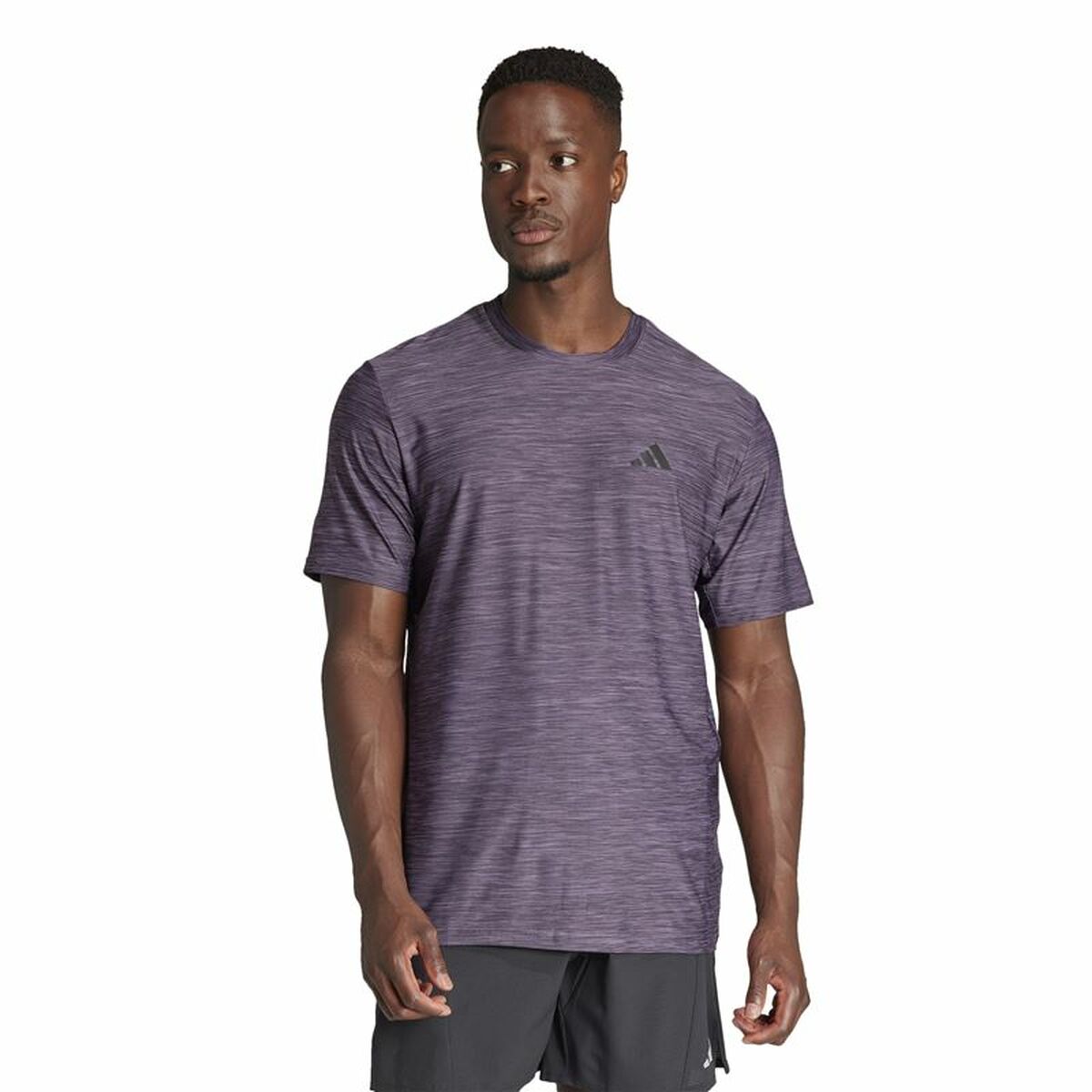 T-shirt med kortärm Herr Adidas Essentials Tr-Es Stretch Purpur - 2