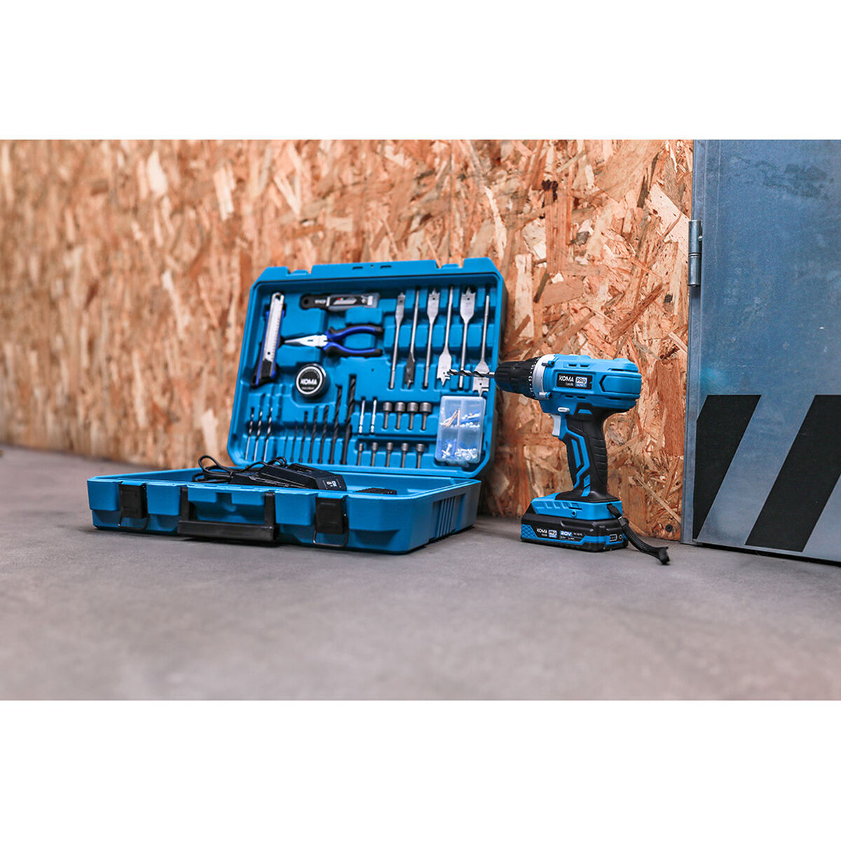 Borr- och tillbehörssats Koma Tools Pro Series Skruvmejsel 70 piezas - 10