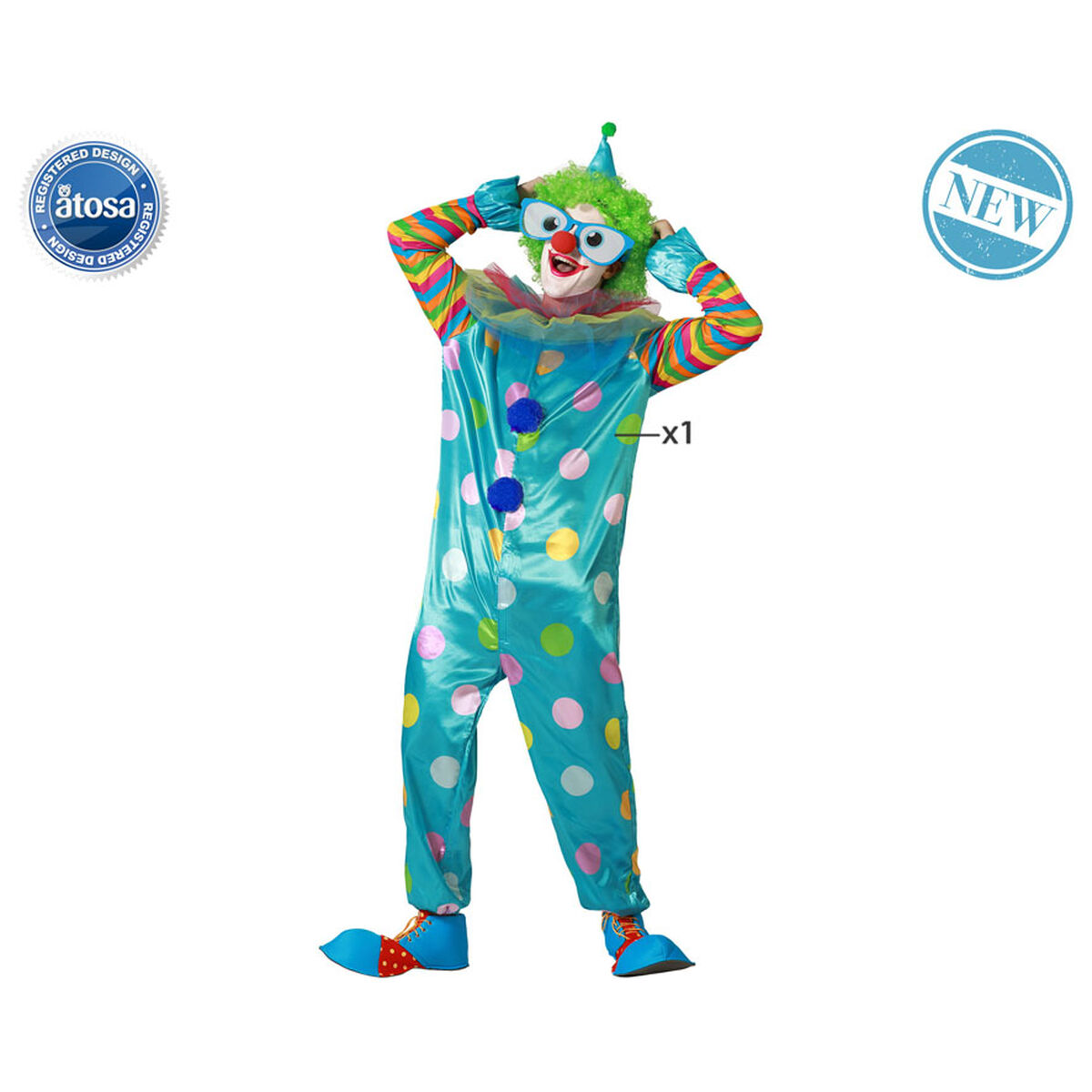 Maskeraddräkt vuxna Clown - 3