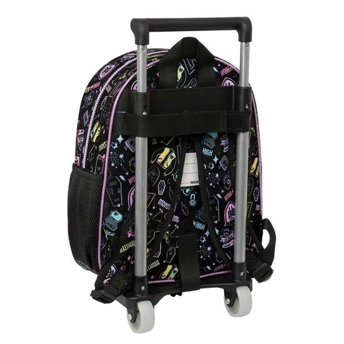 Skolväska med hjul Monster High Svart 28 x 34 x 10 cm - 2