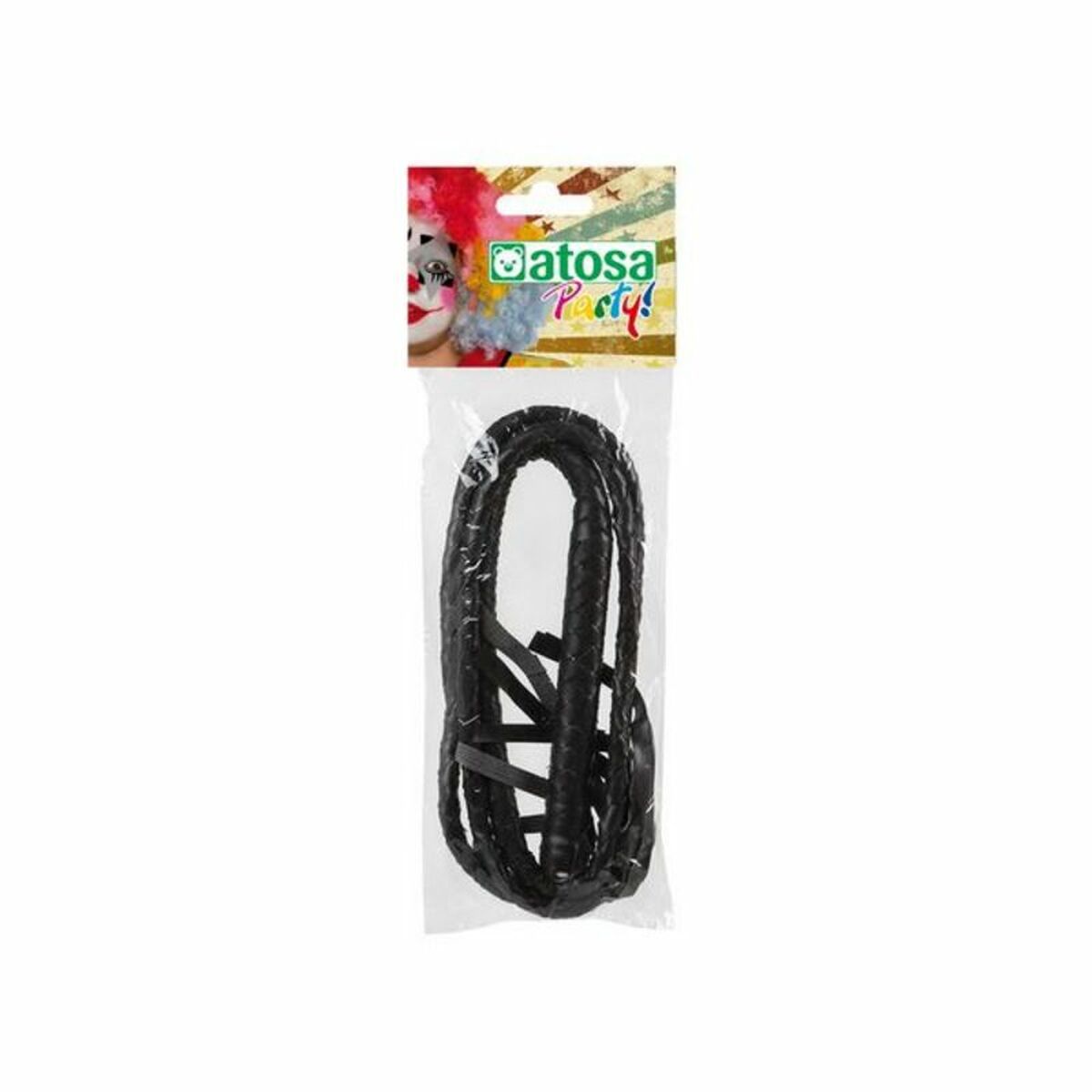 Liten Gummipiska 40185 (200 cm) Svart Cirkus 200 cm - 6