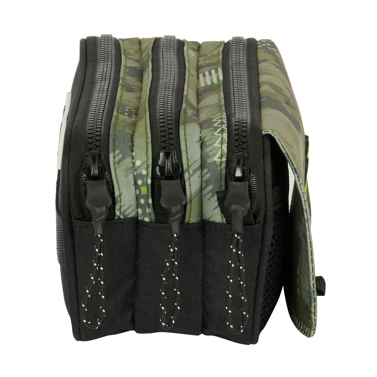 Tredubbel Carry-all Kelme Travel Svart Grön 21,5 x 10 x 8 cm - 3