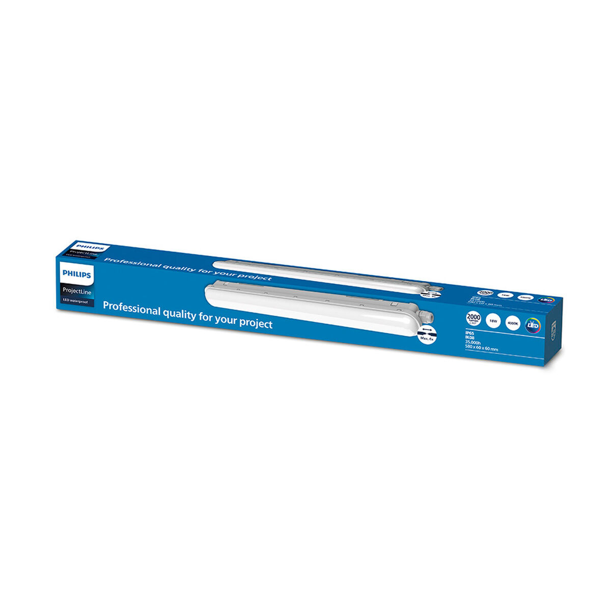 LED-remsa Philips projectline 18 W 58 x 6 x 6 cm Vit Plast (4000 K) - 2
