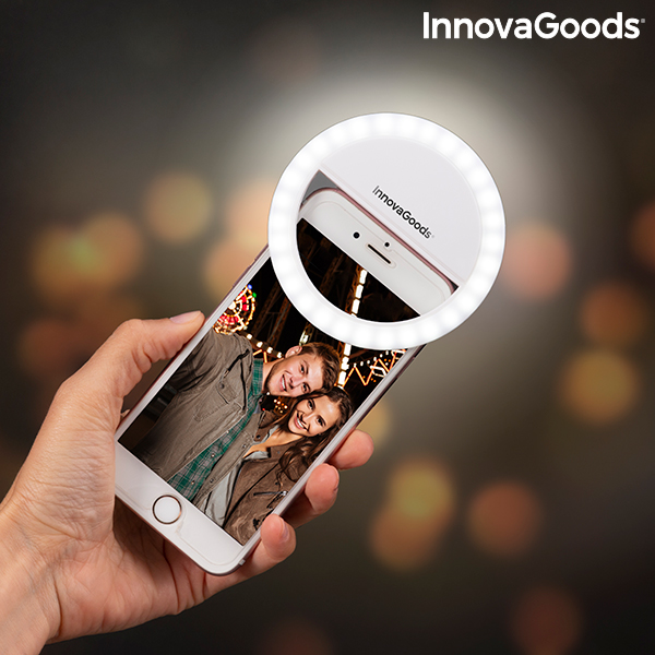 Återuppladdningsbar ljusring för selfies Instahoop InnovaGoods - 7