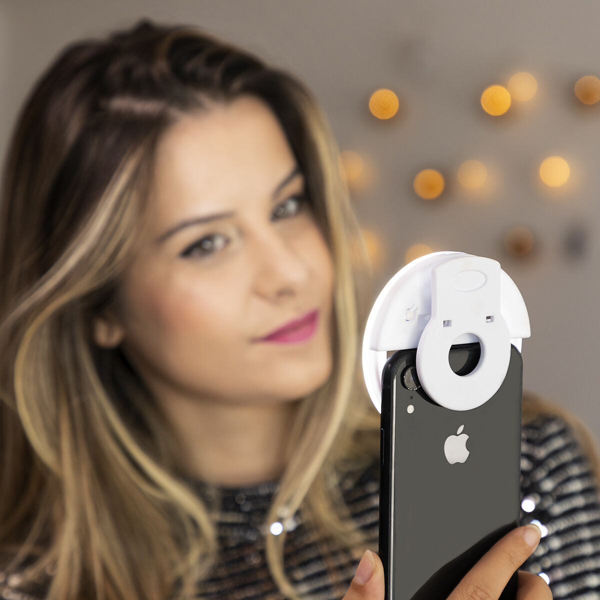 Återuppladdningsbar ljusring för selfies Instahoop InnovaGoods - 21