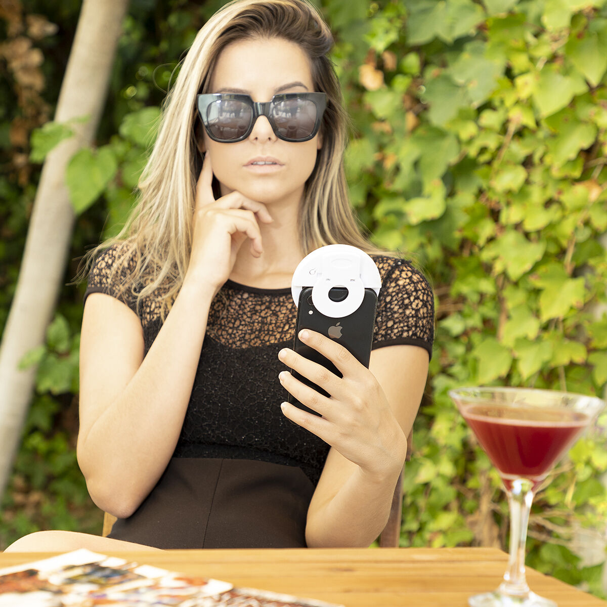 Återuppladdningsbar ljusring för selfies Instahoop InnovaGoods - 20