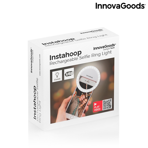 Återuppladdningsbar ljusring för selfies Instahoop InnovaGoods - 2