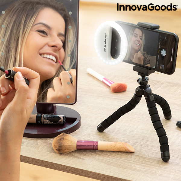 Återuppladdningsbar ljusring för selfies Instahoop InnovaGoods - 8