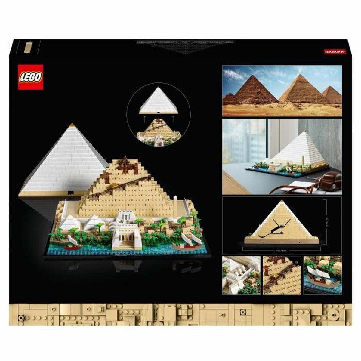 Playset   Lego 21058 Architecture The Great Pyramid of Giza         1476 Delar - 5