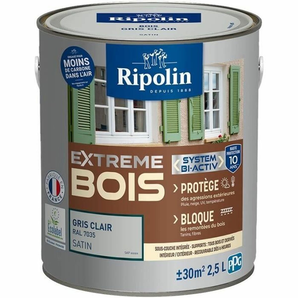Grundfärg Ripolin Grå Satinfinish 2,5 L