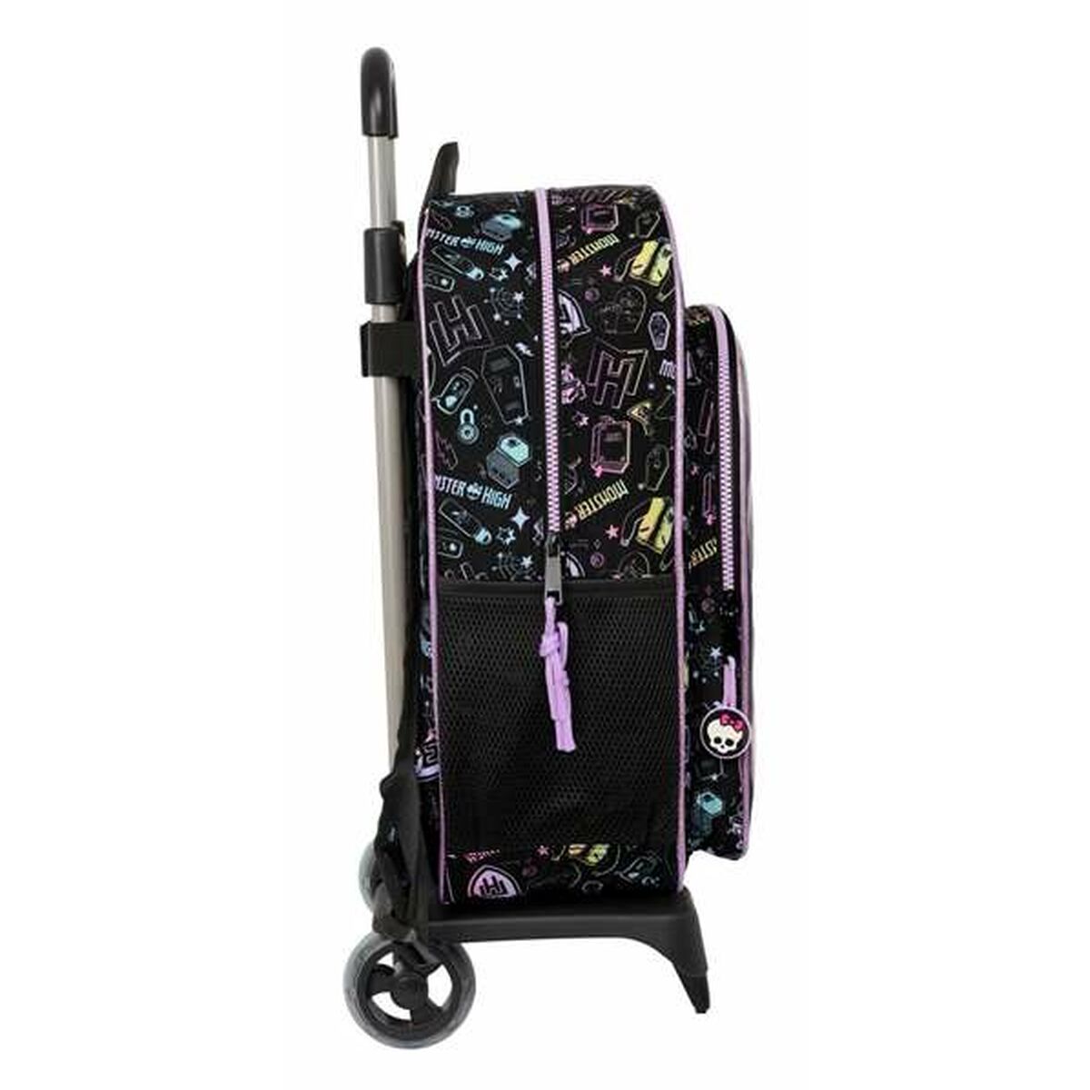 Skolväska med hjul Monster High Svart 33 x 42 x 14 cm - 3
