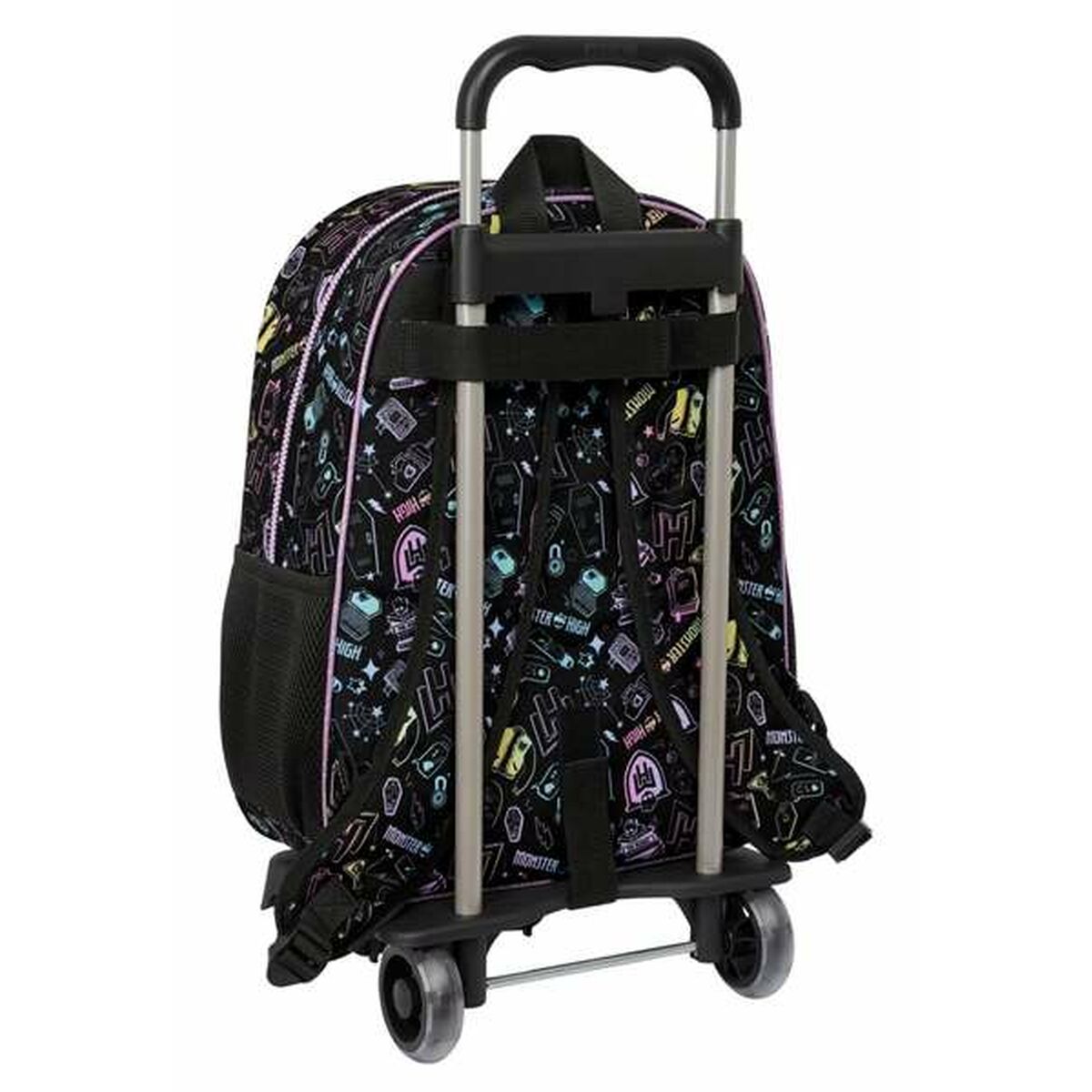 Skolväska med hjul Monster High Svart 33 x 42 x 14 cm - 2