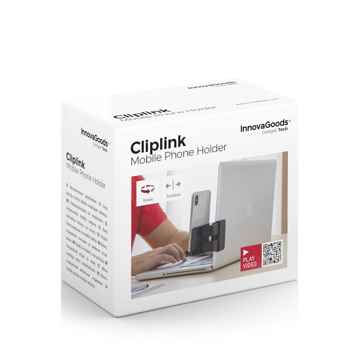 Flexibel mobilhållare med klämma Cliplink InnovaGoods - 15