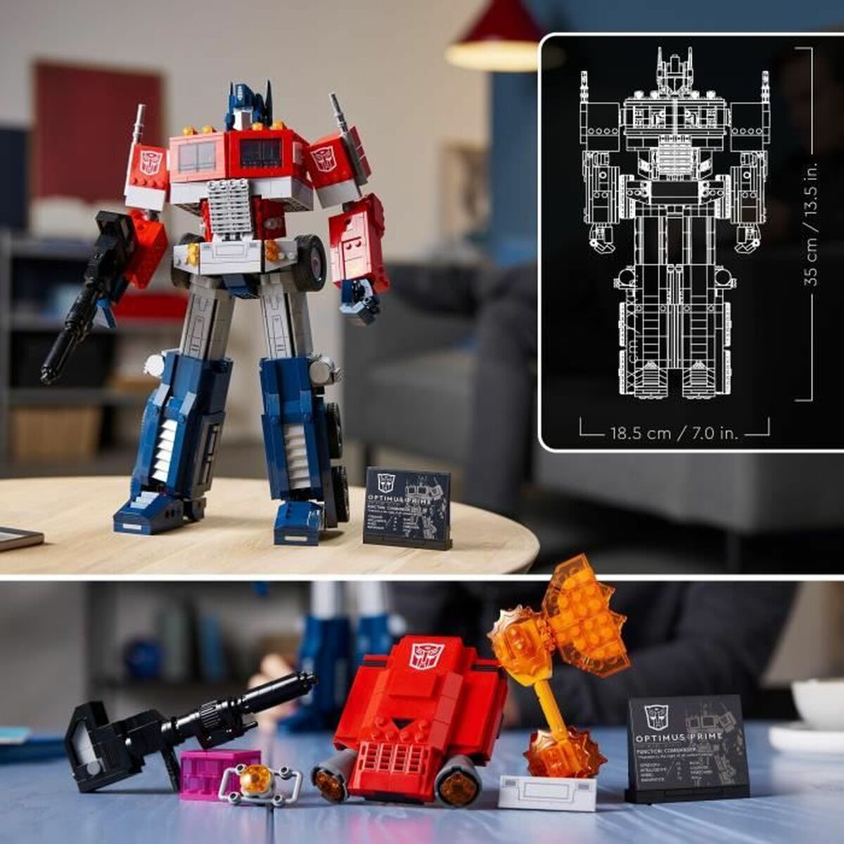Byggsats   Lego  Icons 10302 Optimus Prime Transformers - 6