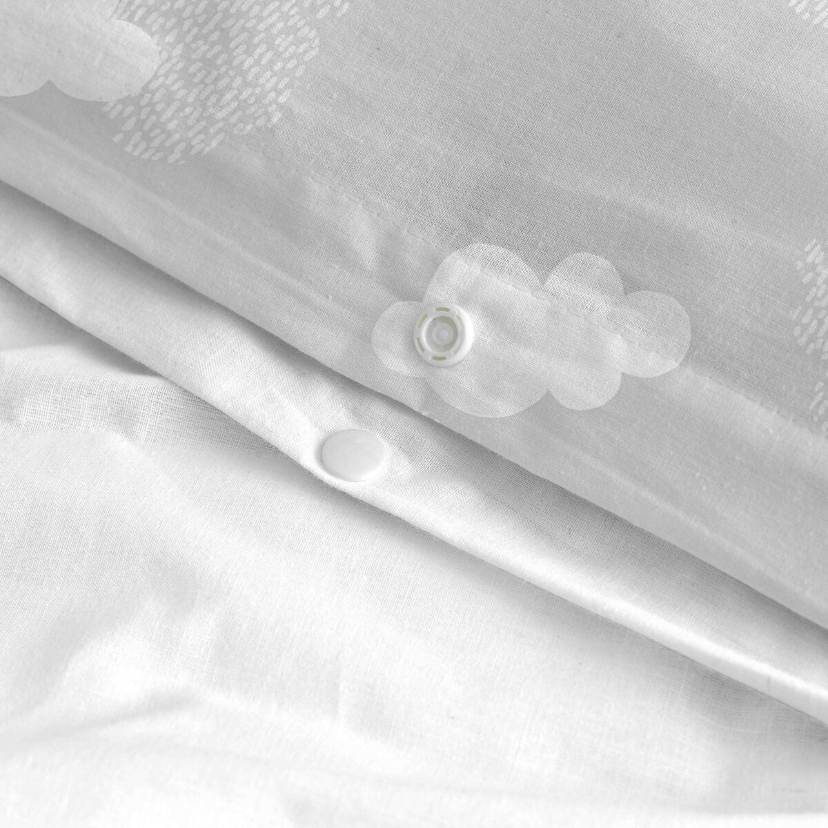 Täckslagsset HappyFriday Basic Kids Grå Säng 80/90 2 Delar - 12