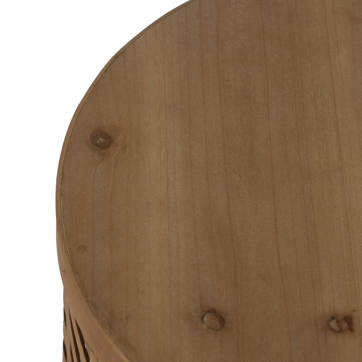 Sidobord Naturell Järn Granträ Trä MDF 39 x 39 x 51,5 cm - 7