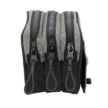 Tredubbel Carry-all Eck? Unltd. Rhino Svart Grå 21,5 x 10 x 8 cm