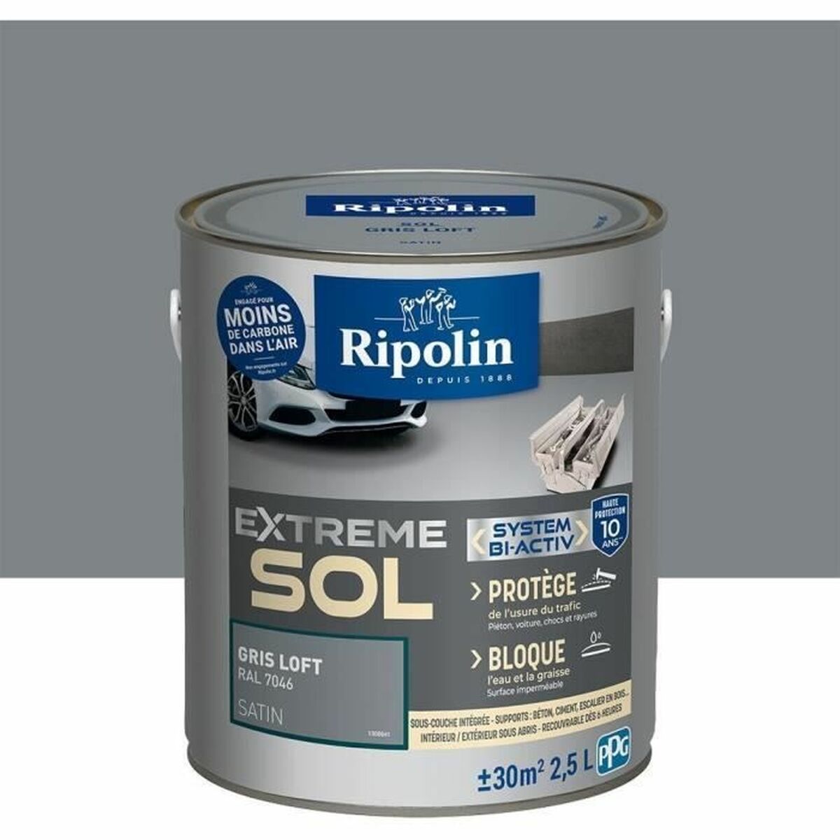Grundfärg Ripolin Grå Satinfinish 2,5 L - 2