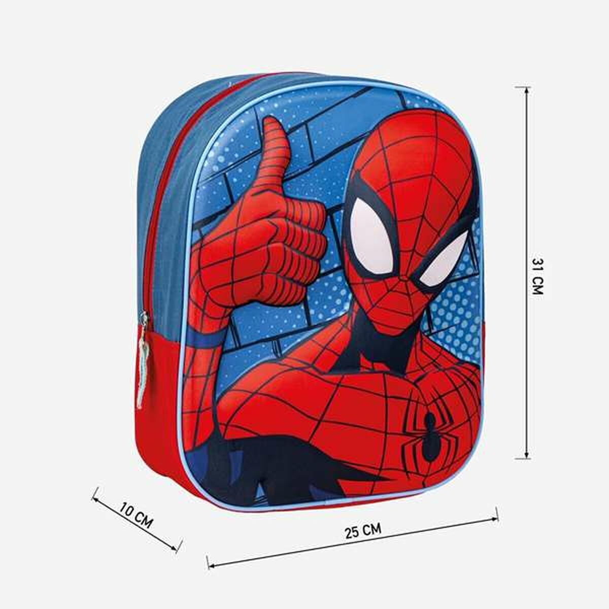 Barnryggsäck 3D Spider-Man Röd - 4