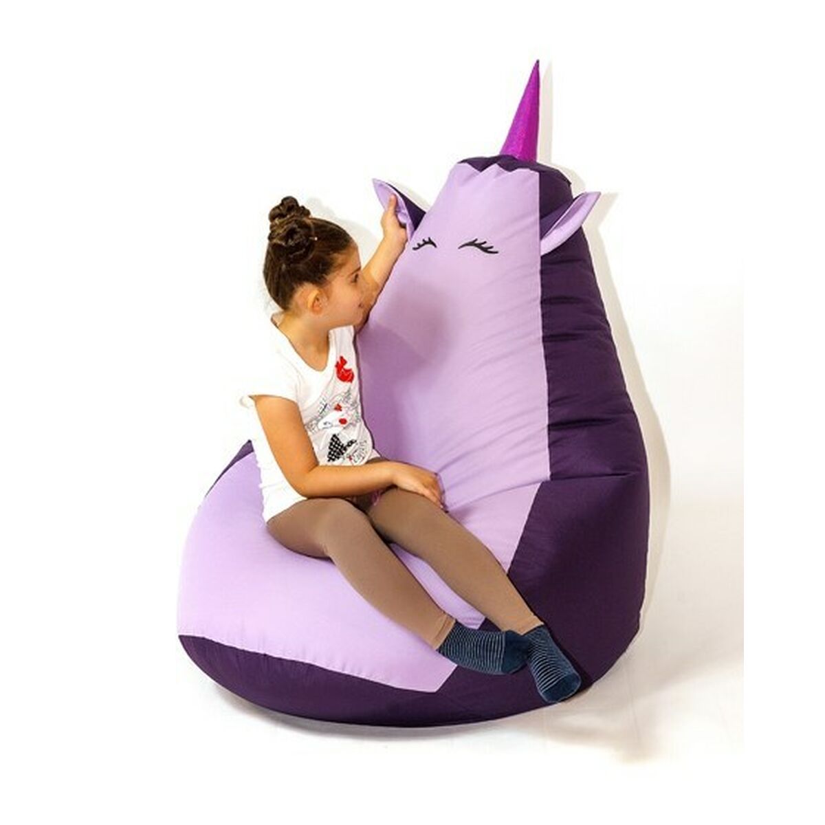 Puff GO GIFT Purpur Violett Oxford 105 x 80 cm - 2