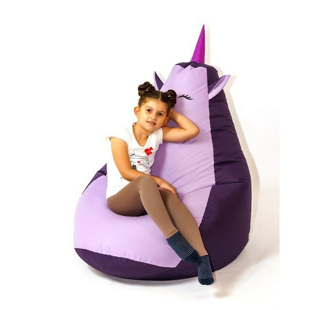Puff GO GIFT Purpur Violett Oxford 105 x 80 cm - 3