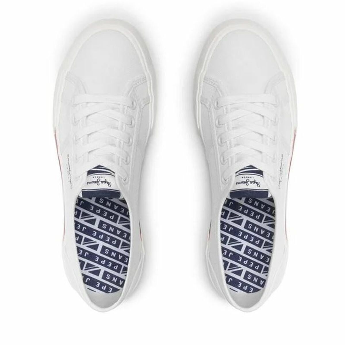 Gymnastiksko, Dam Pepe Jeans Brady Basic Vit - 4
