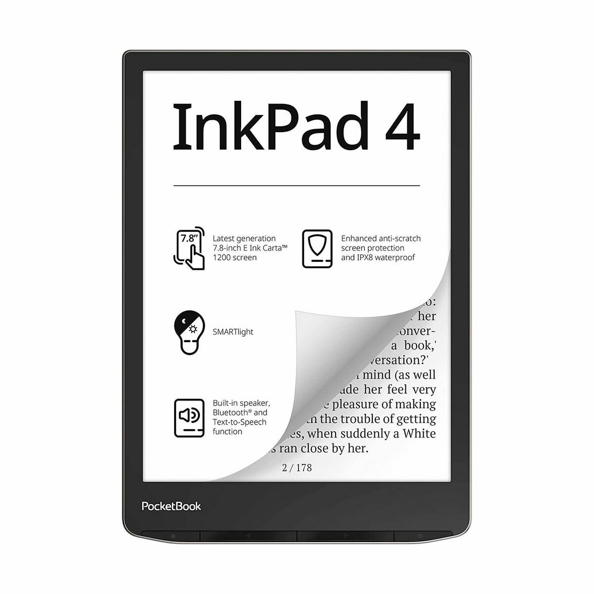 e-bok PocketBook PB743G-U-WW Svart 32 GB 7.8"