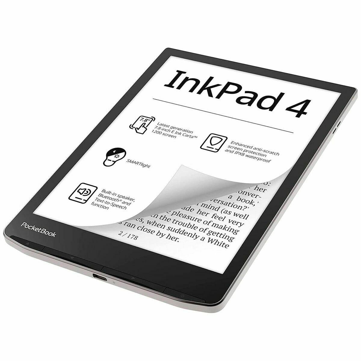 e-bok PocketBook PB743G-U-WW Svart 32 GB 7.8" - 2