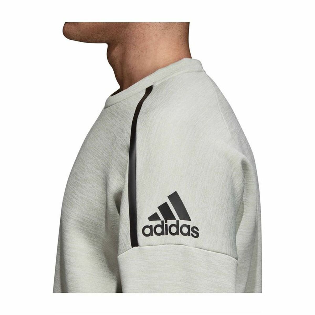 Tröja utan huva Herr Adidas Zne Crew Gr Ljusgrå - 15