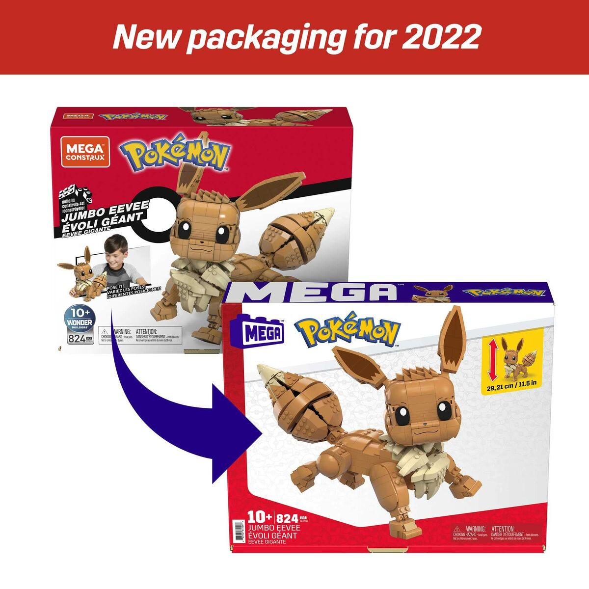 Byggsats Pokémon Pokemon Eevee Giant Multicolour - 4