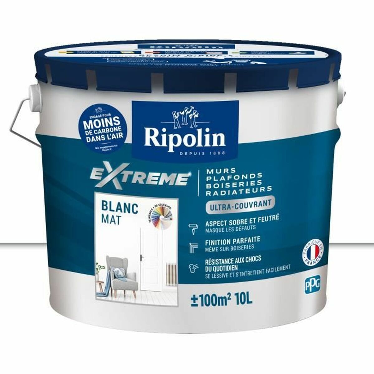 Grundfärg Ripolin Vit Matt 10 L - 2