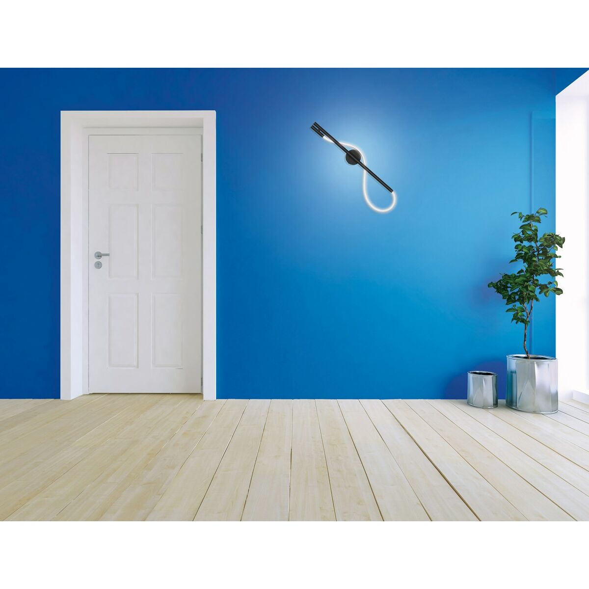 Vägglampa med LED Activejet AJE-GINO Svart 80 220-240 V 14 W (1 Delar) - 2