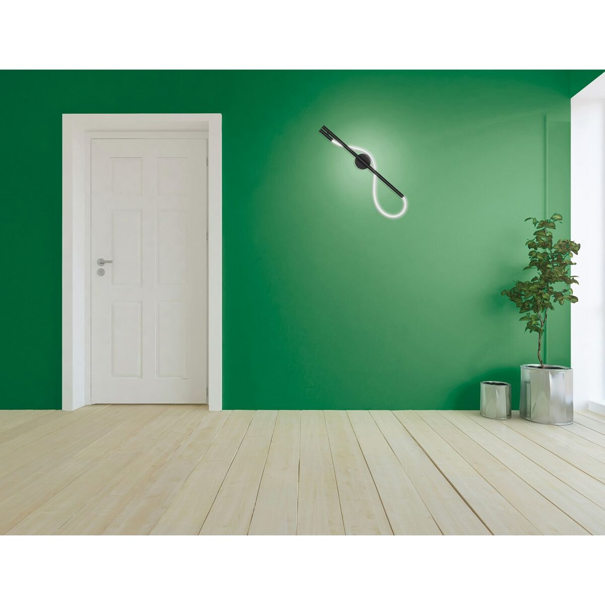 Vägglampa med LED Activejet AJE-GINO Svart 80 220-240 V 14 W (1 Delar) - 3