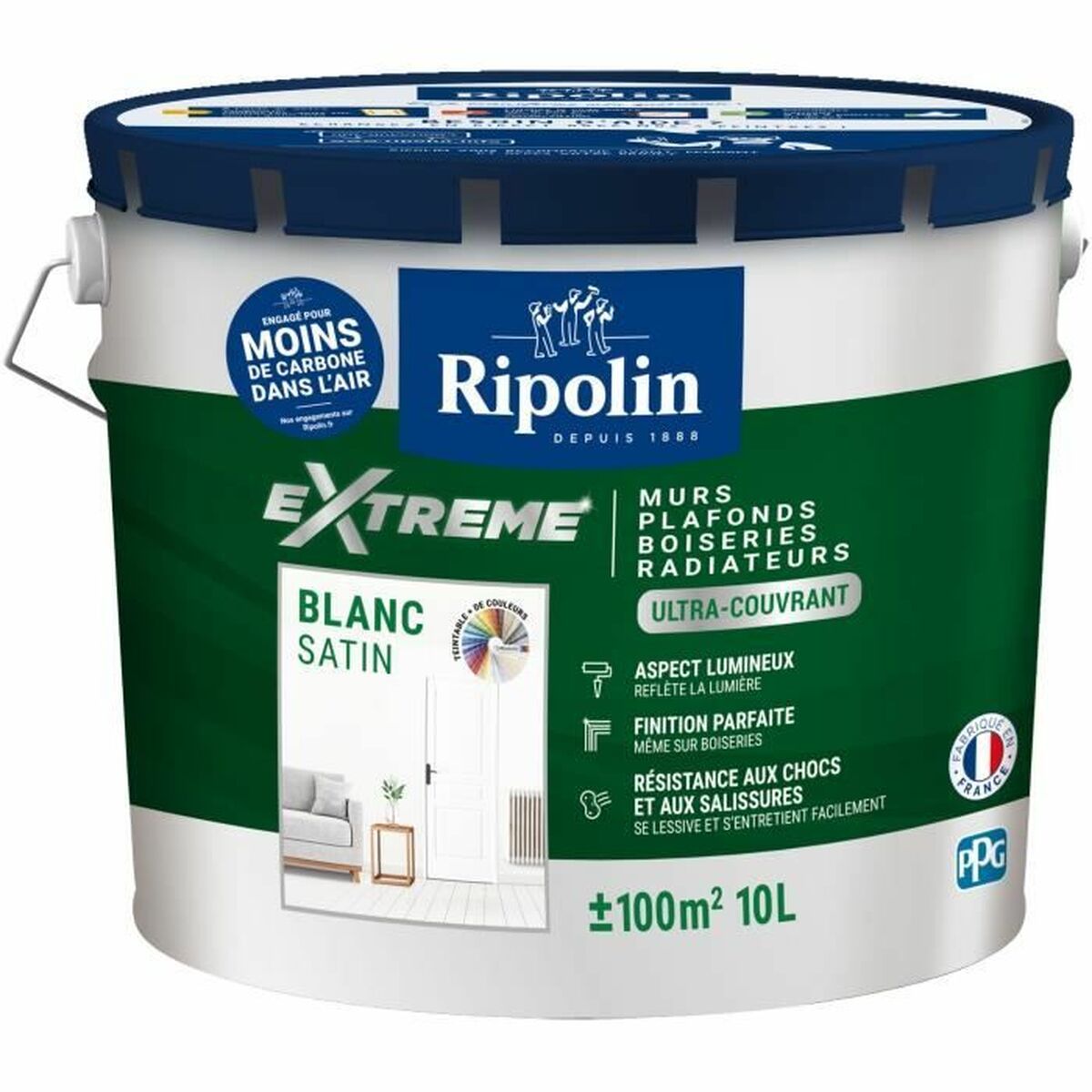 Grundfärg Ripolin Vit Satinfinish 10 L
