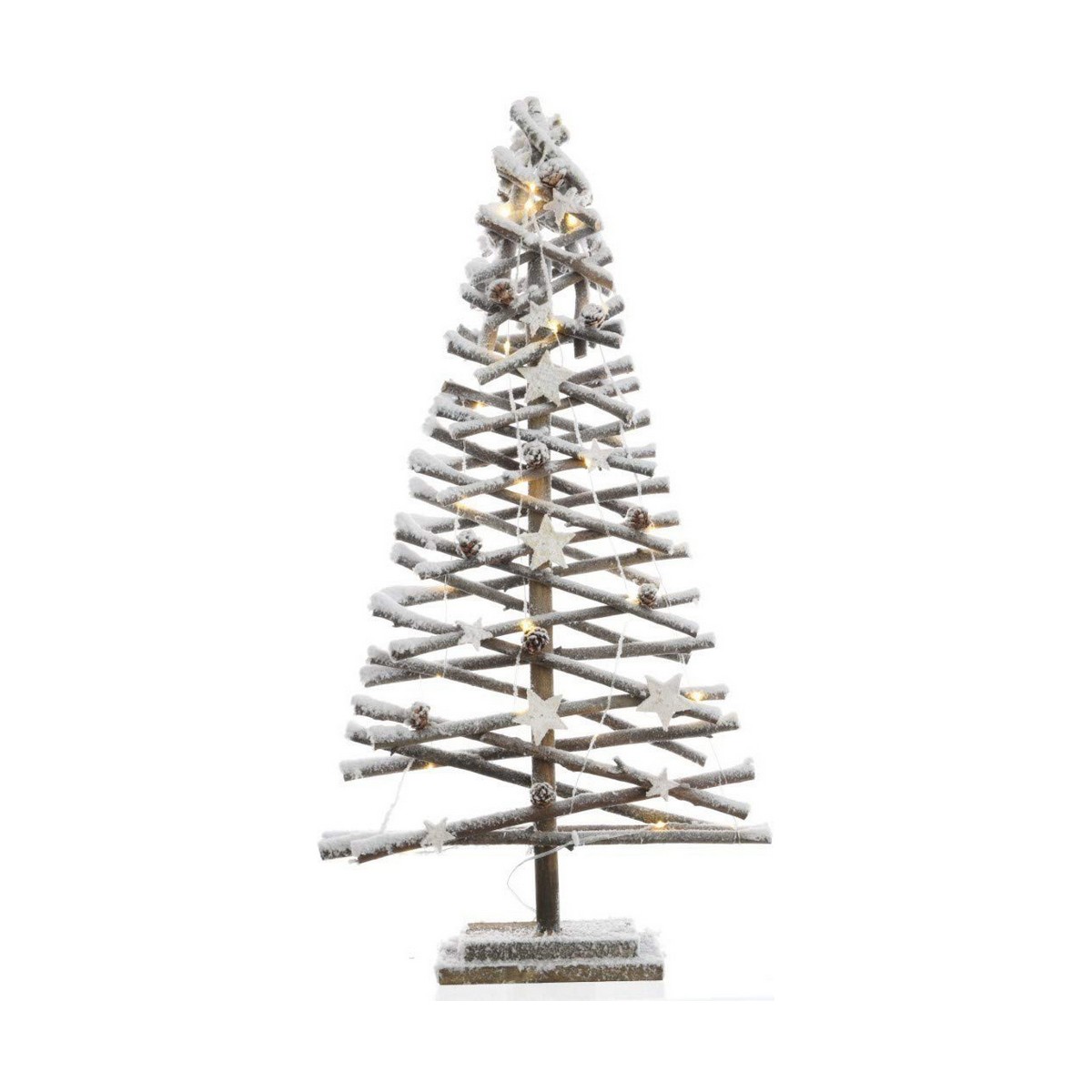 Julgran Decoris Snöfall Multicolour Rattan 80 cm (3 antal) - 2