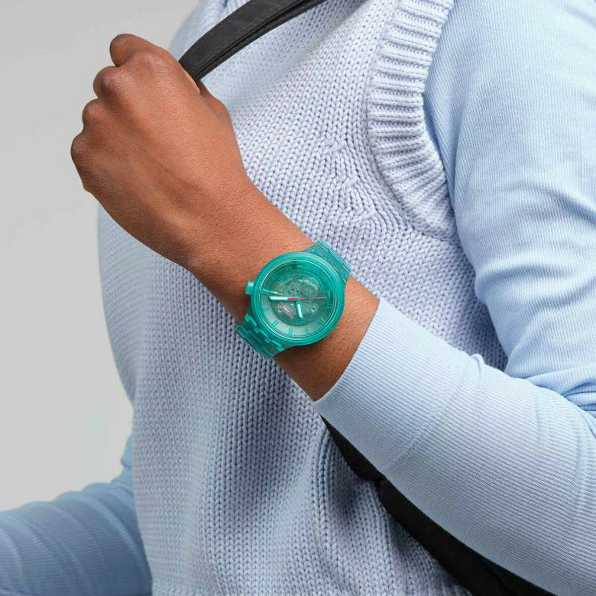 Herrklocka Swatch SB05L101 Grön (Ø 47 mm) - 3