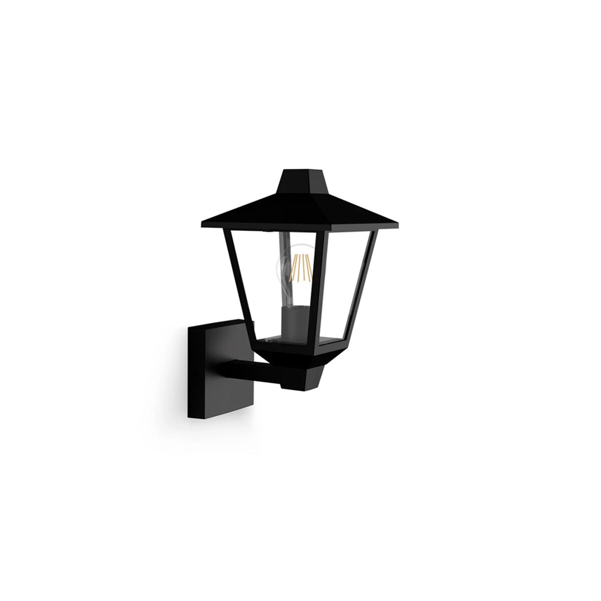 Vägglykta Philips kinno Svart 25 W Aluminium E27