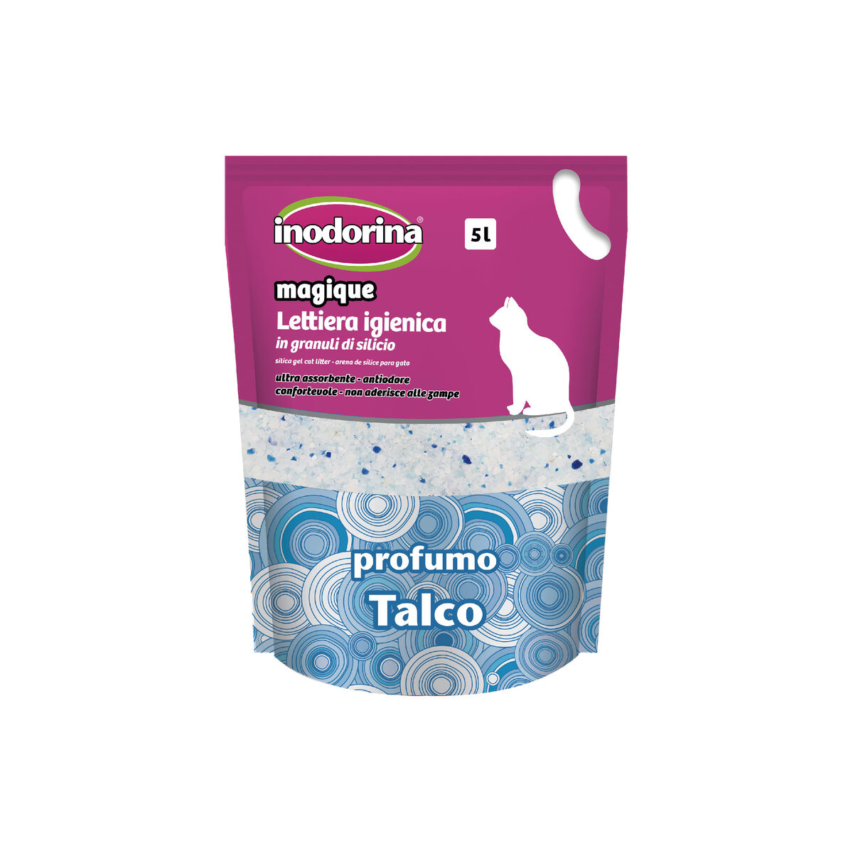Kattsand Inodorina Magique Talco Talk 5 L