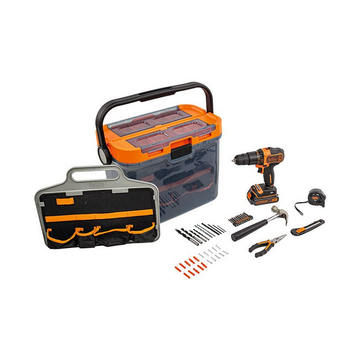 Borr- och tillbehörssats Black & Decker bcksb05-qw 18 V - 4