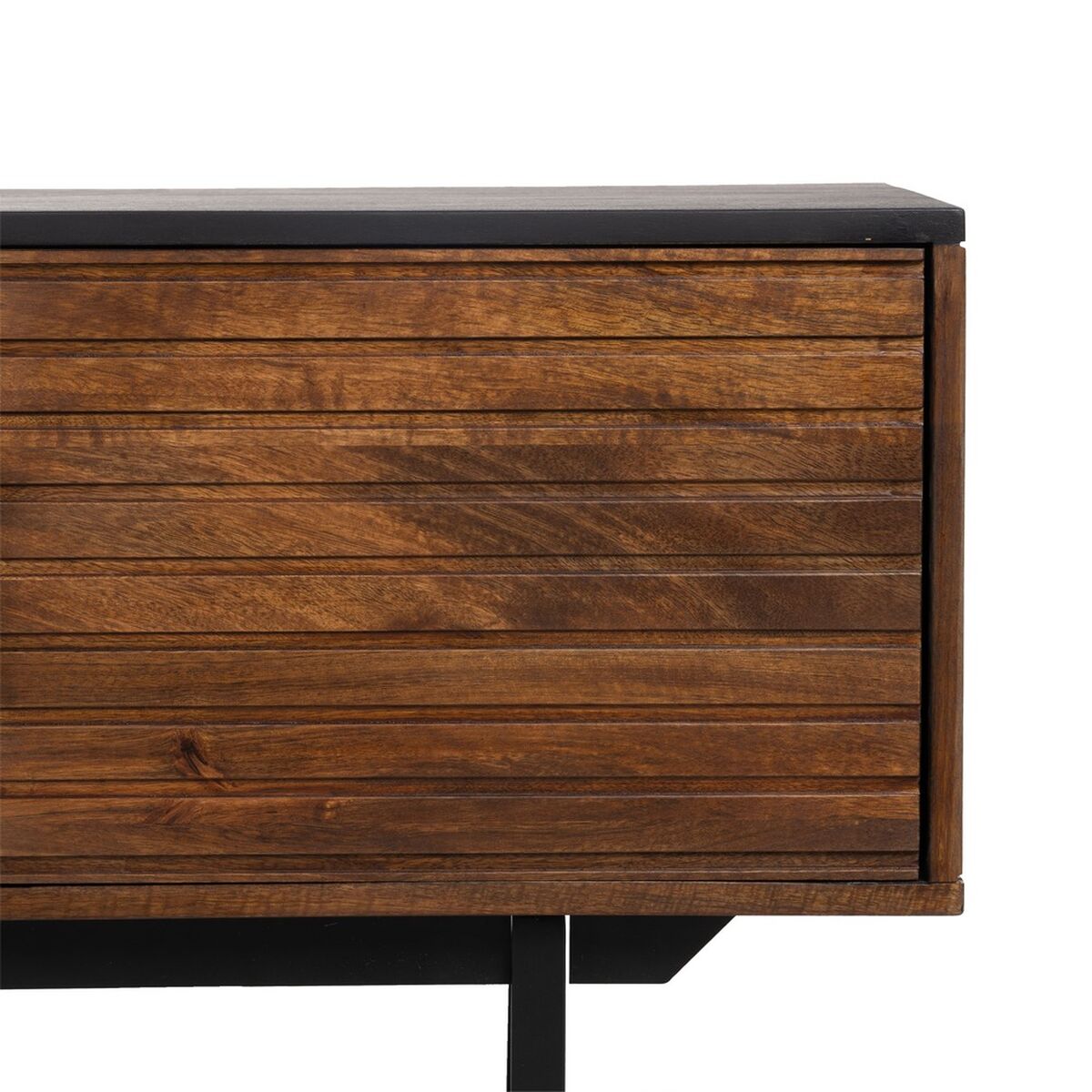 TV-möbler ABNER Brun Svart Järn Mangoträ 140 x 40 x 50 cm - 5