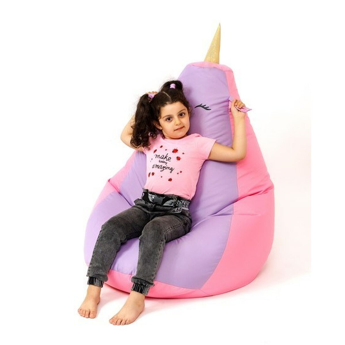 Puff GO GIFT Rosa Violett Oxford 130 x 90 cm - 2