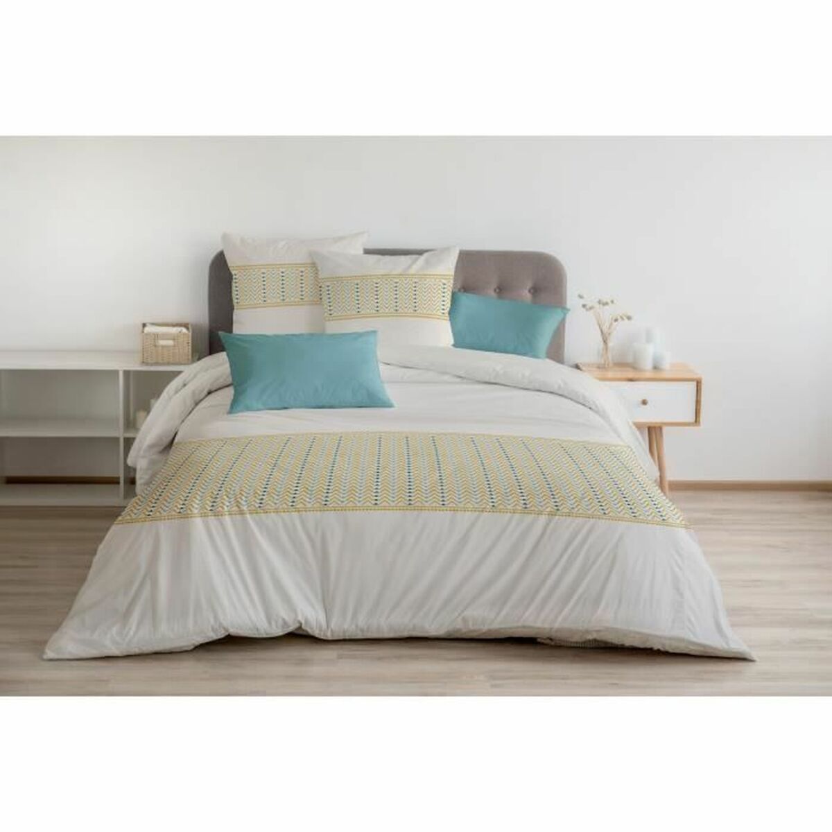 Täckslagsset HOME LINGE PASSION Beige 220 x 240 cm 3 Delar - 2