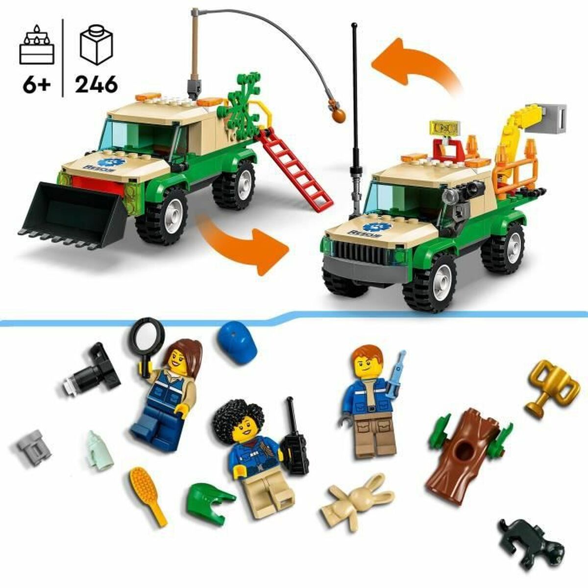 Playset Lego City 60353 Wild Animal Rescue Missions (246 Delar) - 14