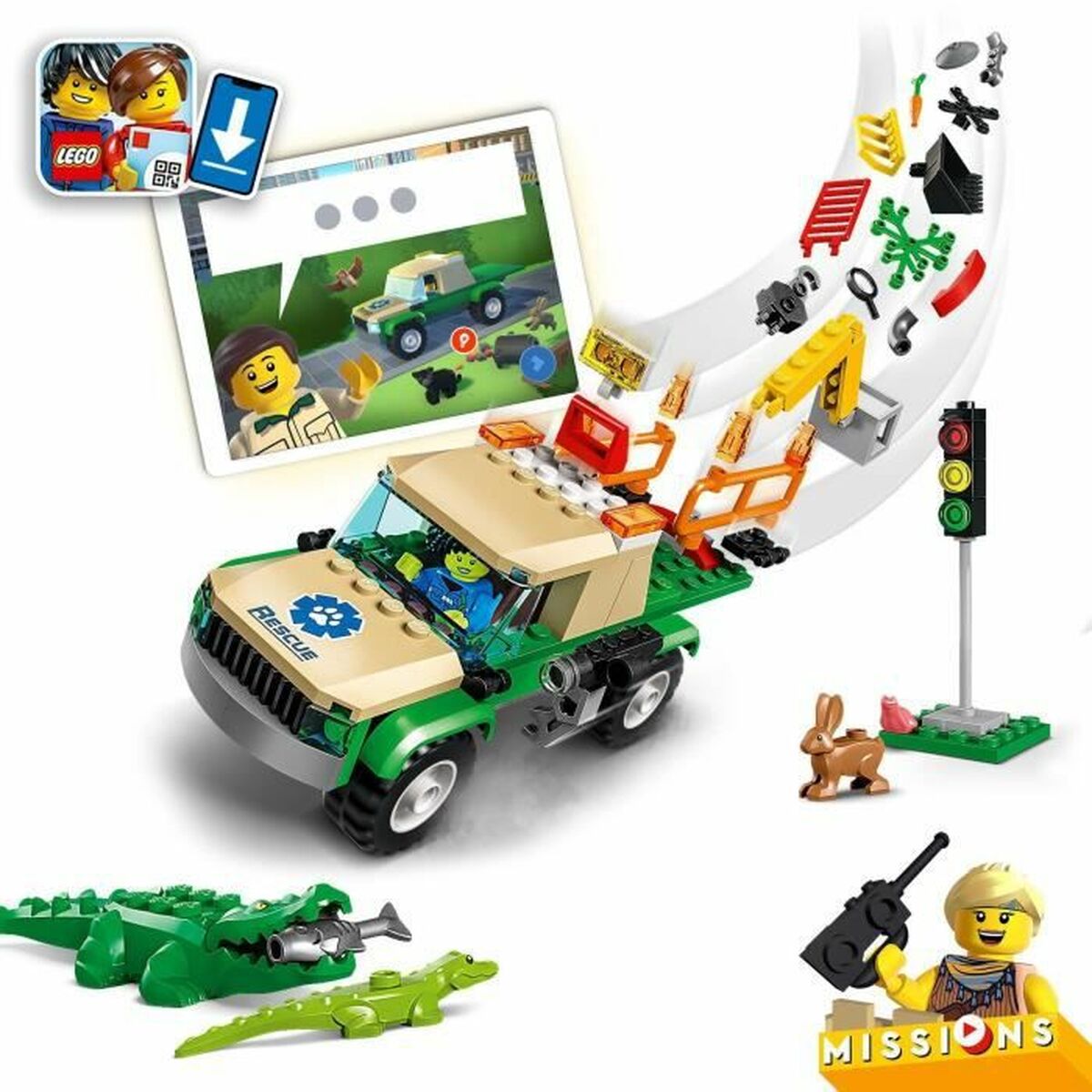 Playset Lego City 60353 Wild Animal Rescue Missions (246 Delar) - 13