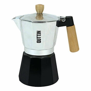 Italiensk Kaffepanna Quttin Trä Aluminium 12 Csészék (6 antal)