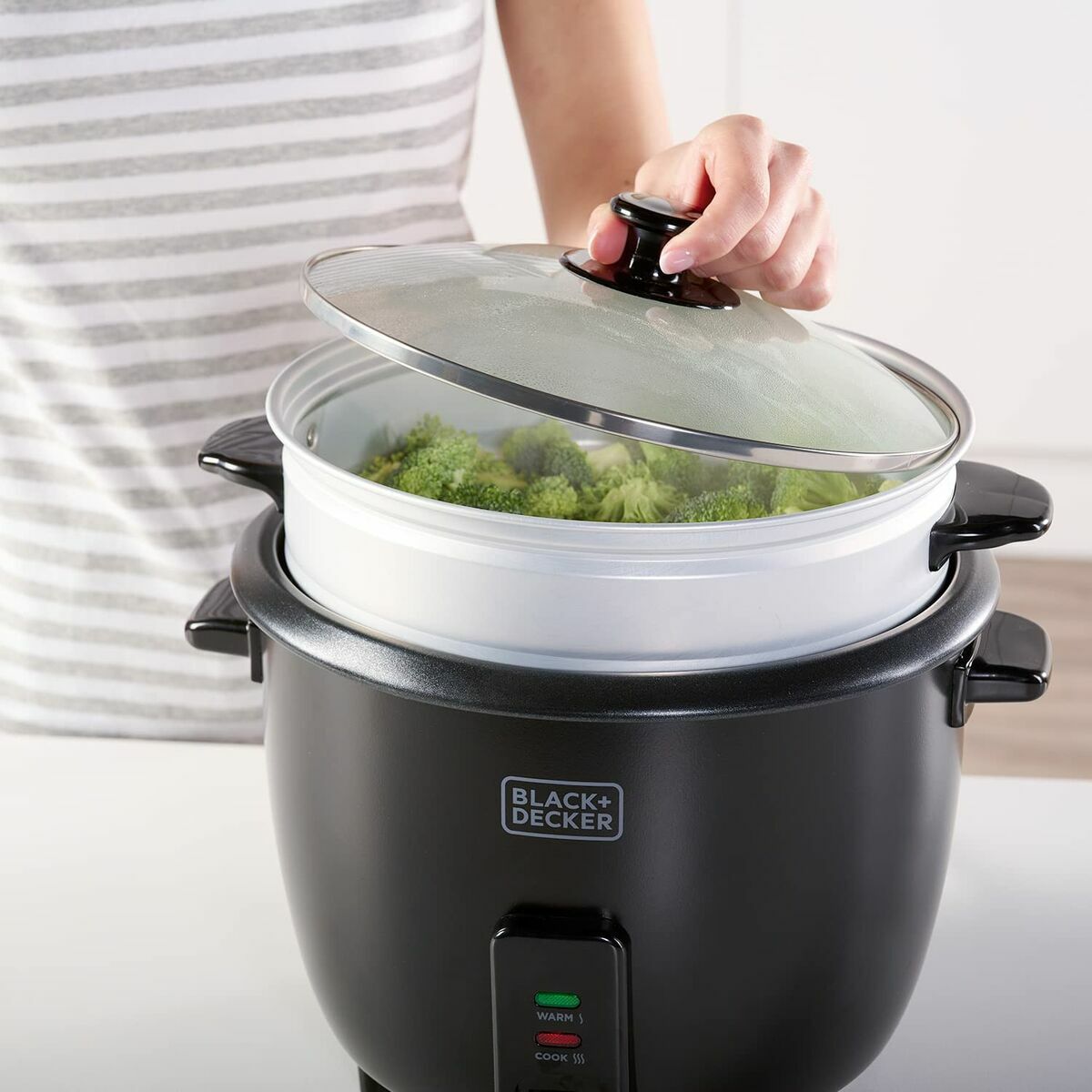 riskokaren Black & Decker BXRC1800E Svart 1,8 L Vit Aluminium 700 W - 8