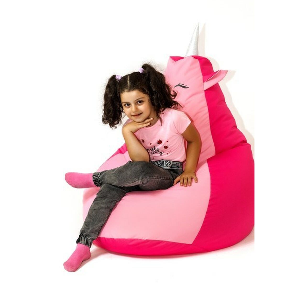Puff GO GIFT Rosa Ljusrosa Oxford 130 x 90 cm - 2