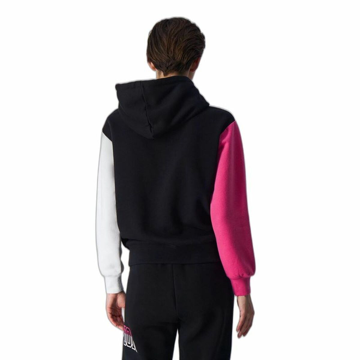 Tröja med huva Dam Champion Legacy Vit Rosa Svart - 3