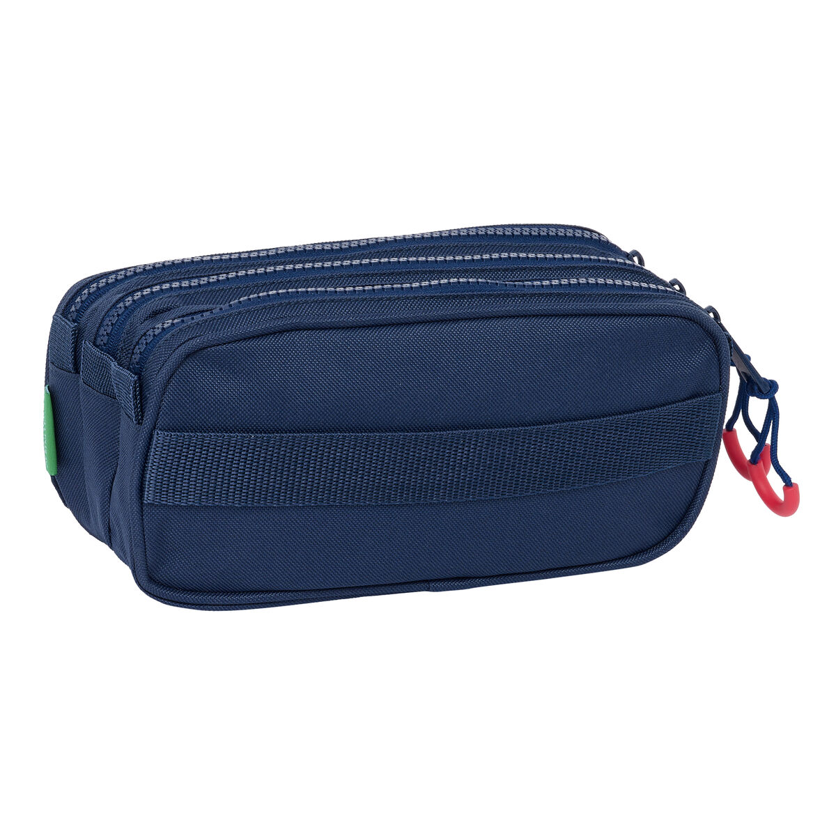 Tredubbel Carry-all Benetton Italy Marinblå 21,5 x 10 x 8 cm - 2